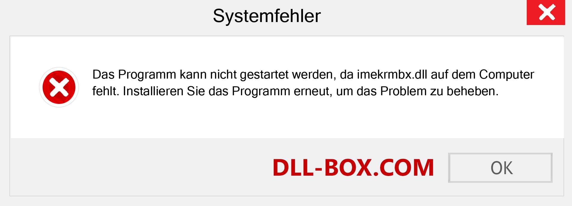 imekrmbx.dll-Datei fehlt?. Download für Windows 7, 8, 10 - Fix imekrmbx dll Missing Error unter Windows, Fotos, Bildern